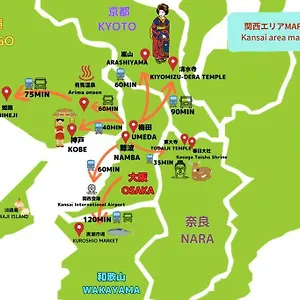  アパート Tasonegatheringstayosaka あべの山王1 日本